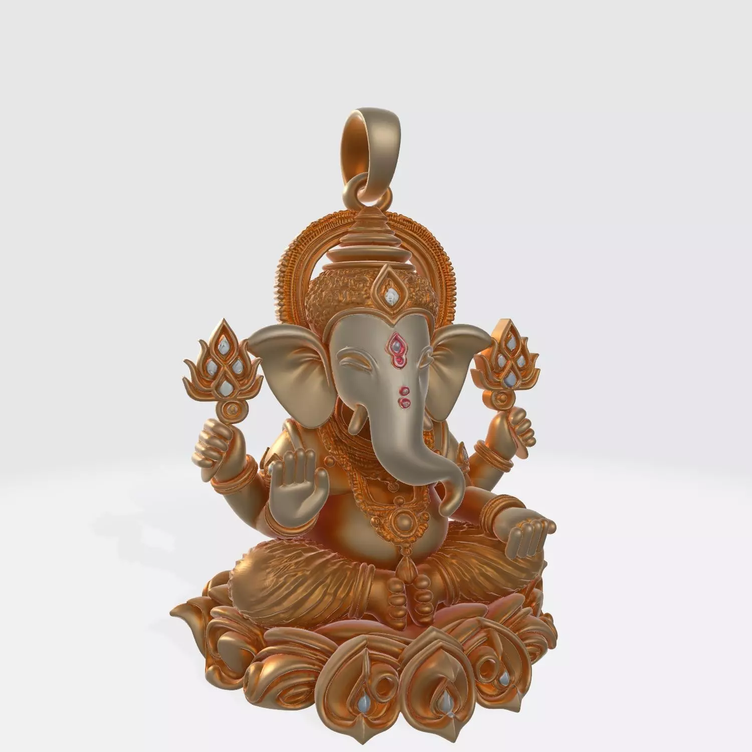 Ganesha Pendant 3D Model 4 3D print model