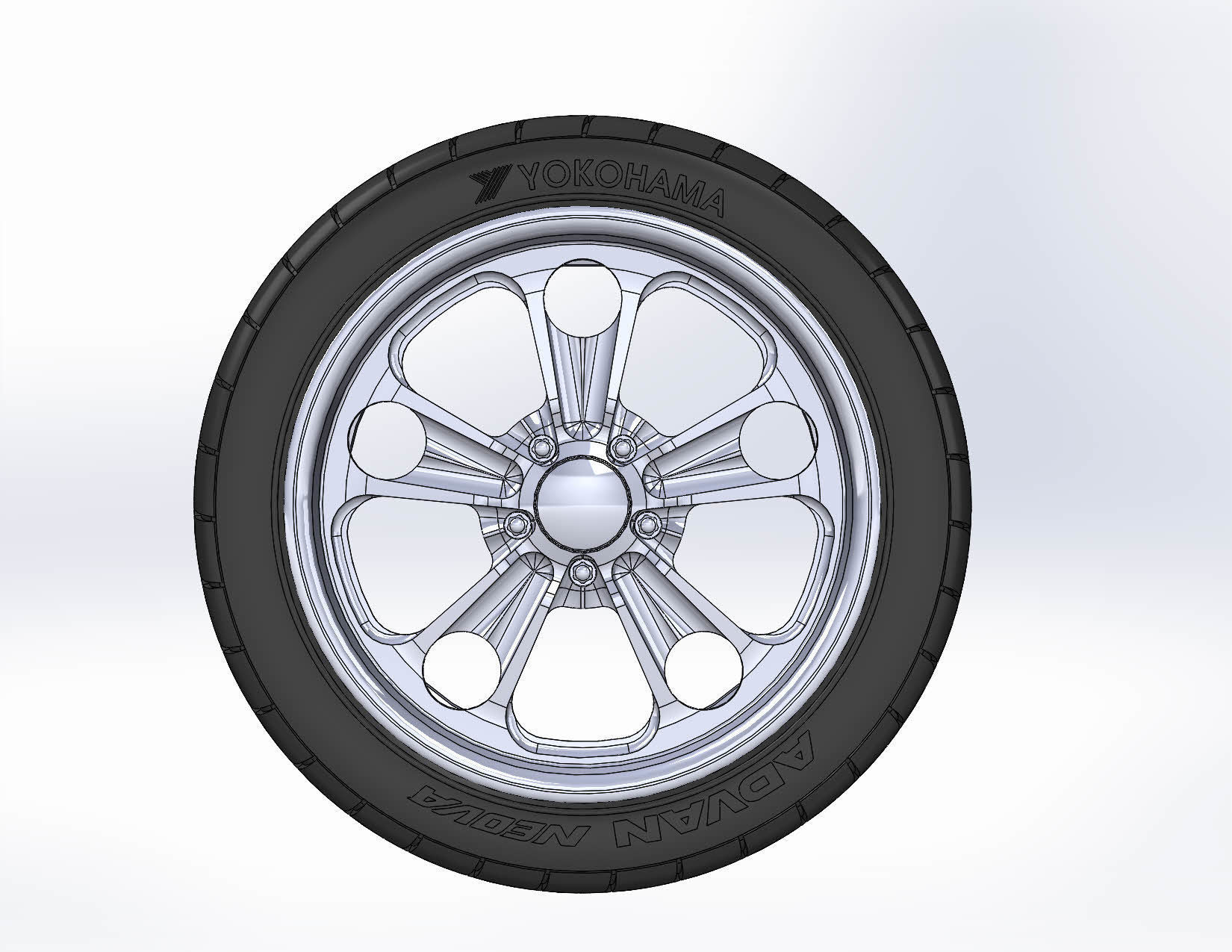 Custom wheels Budnik Cannon 18inch for scale model 3D print model_8