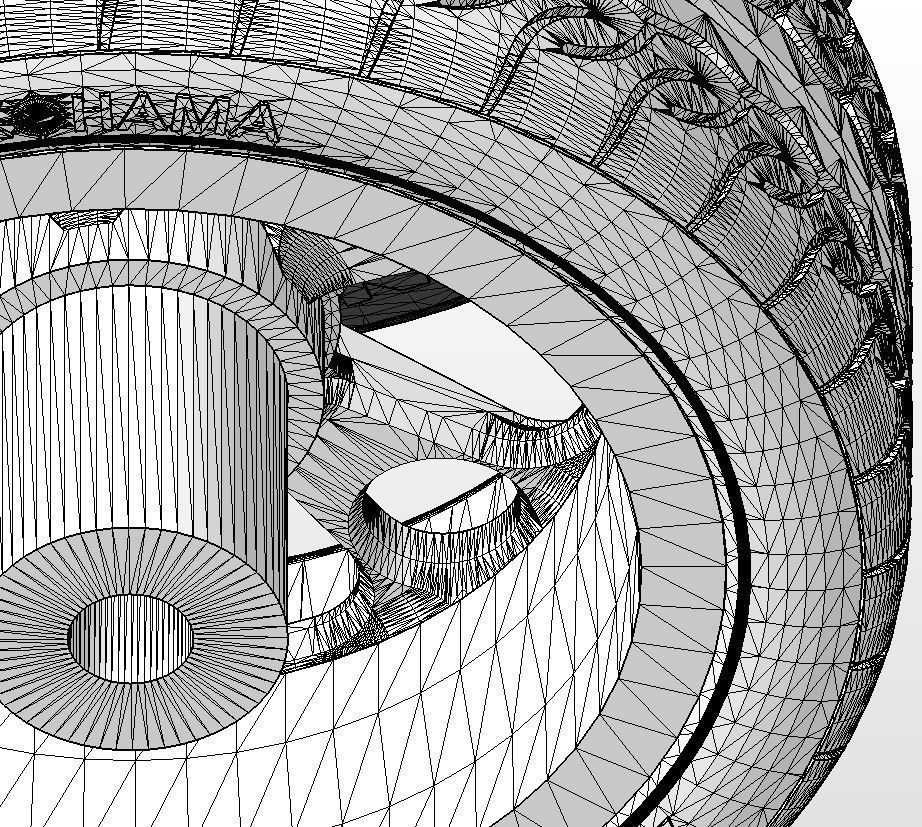 Custom wheels Budnik Cannon 18inch for scale model 3D print model_19