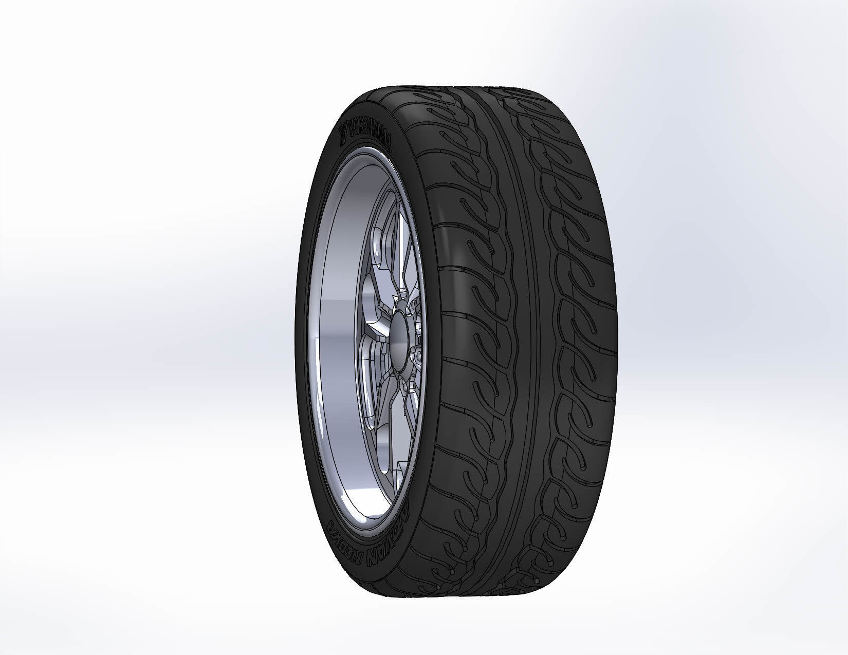 Custom wheels Budnik Cannon 18inch for scale model 3D print model_4