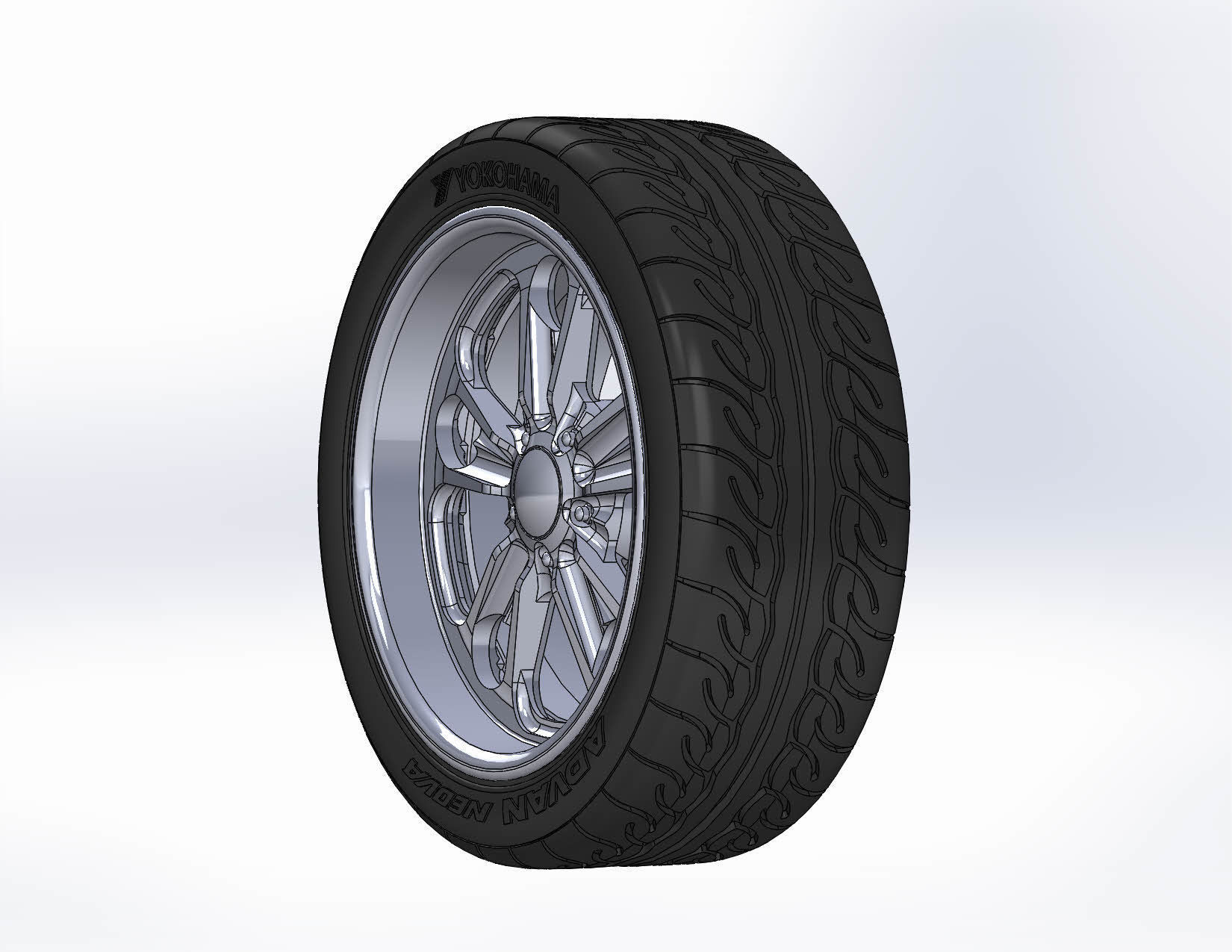 Custom wheels Budnik Cannon 18inch for scale model 3D print model_2