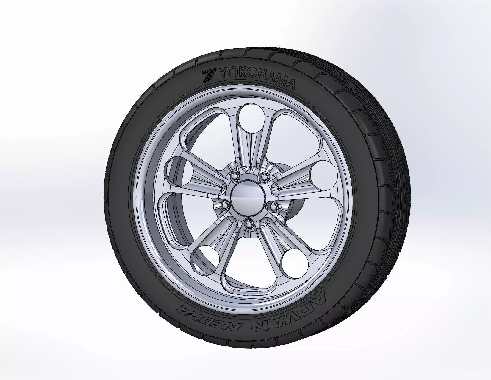 Custom wheels Budnik Cannon 18inch for scale model 3D print model_0