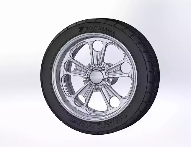 Custom wheels Budnik Cannon 18inch for scale model