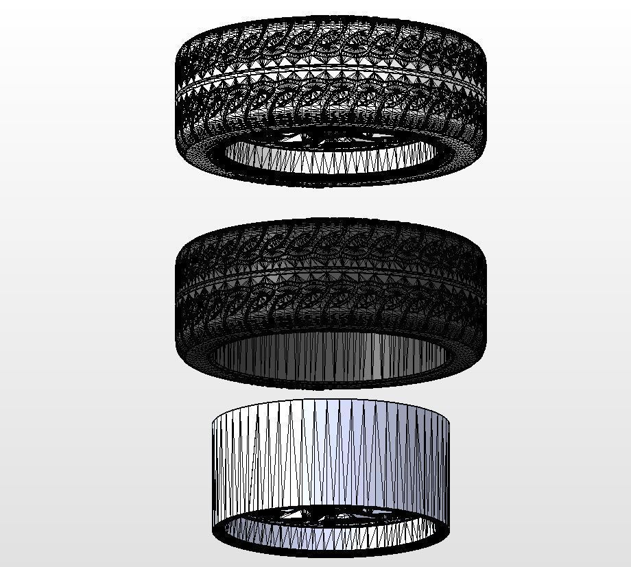 Custom wheels Budnik Cannon 18inch for scale model 3D print model_14