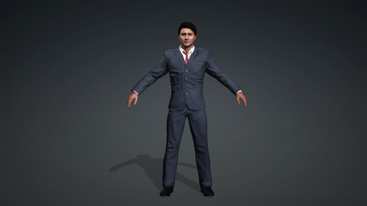 A model similar to Canadian Prime Minister Justin Trudeau 3D model_5