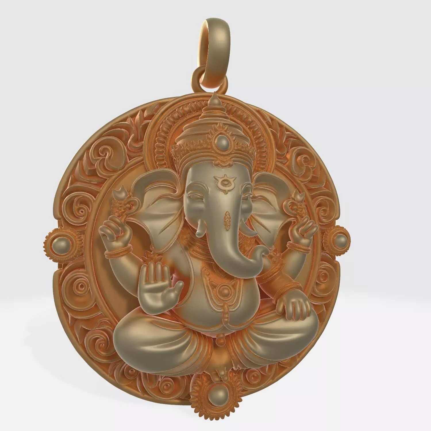 Ganesha Pendant 3D Model 3 3D print model