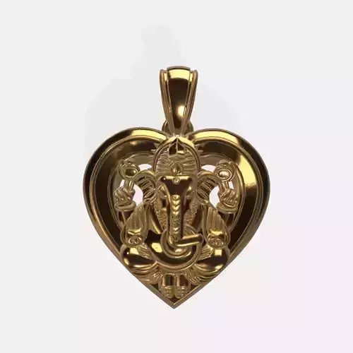 Ganesha Pendant 3D Model 21