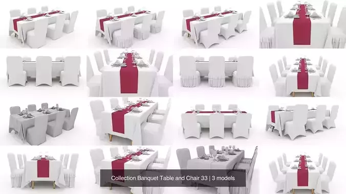 Collection Banquet Table and Chair 33