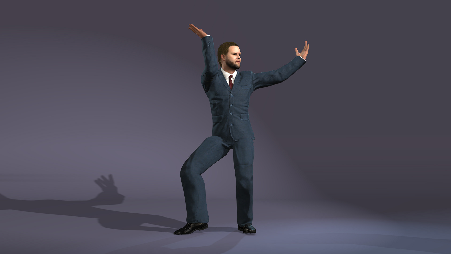 A dance model strikingly similar to Vice President Vance 3D model_8
