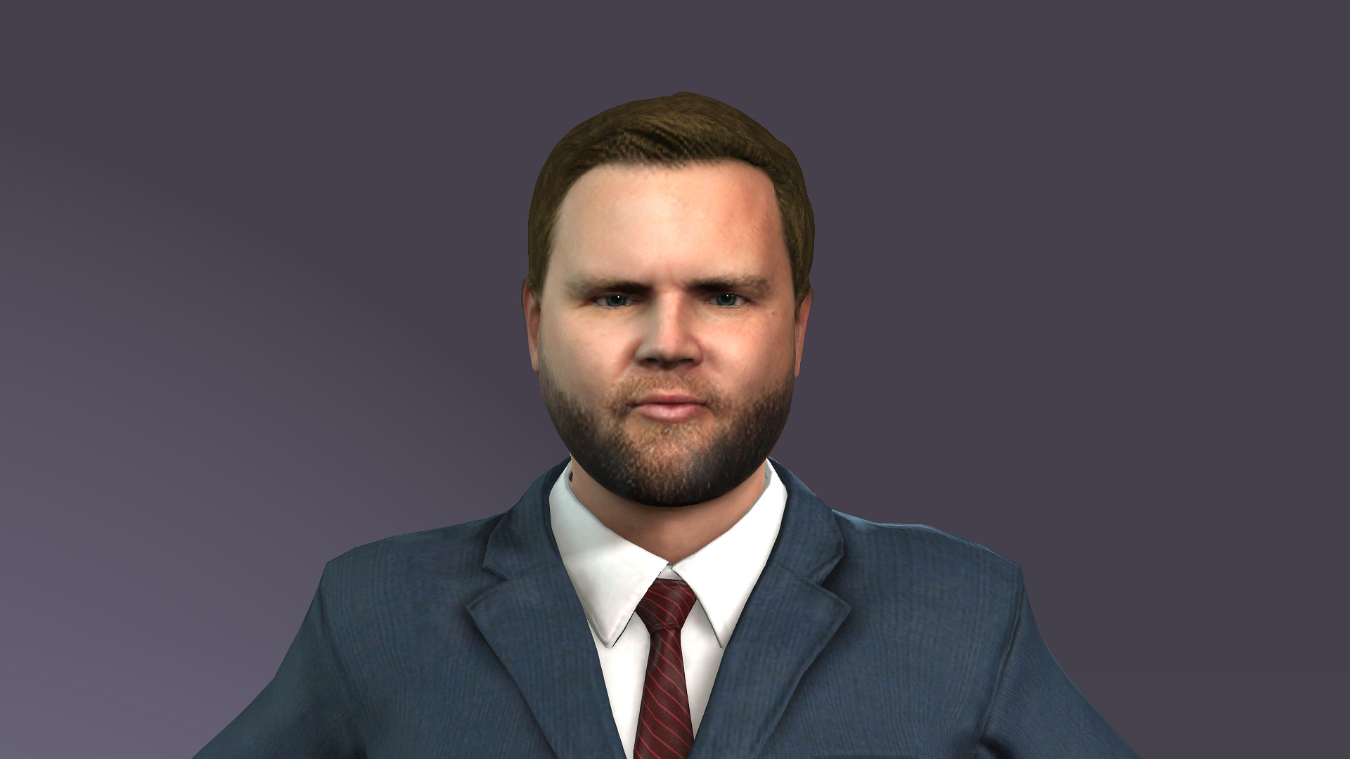 A dance model strikingly similar to Vice President Vance 3D model_3