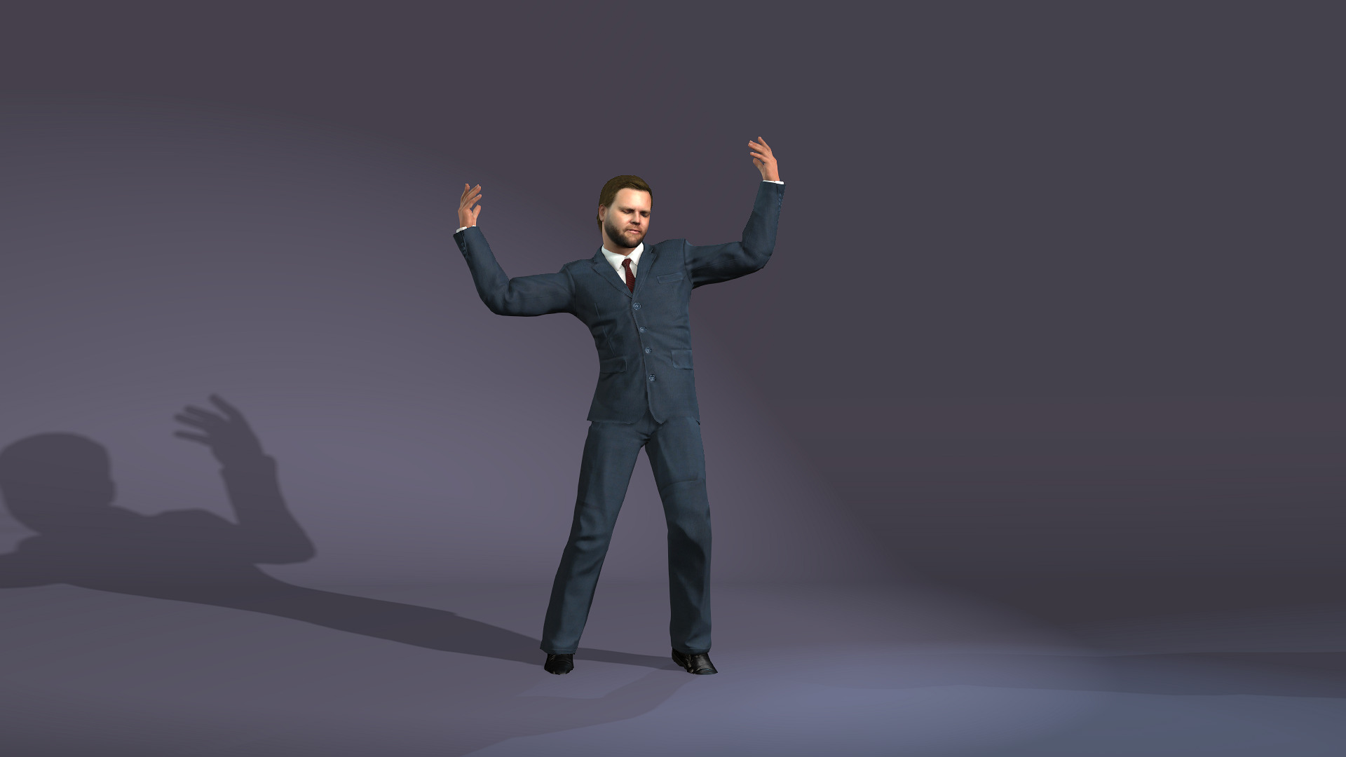 A dance model strikingly similar to Vice President Vance 3D model_9