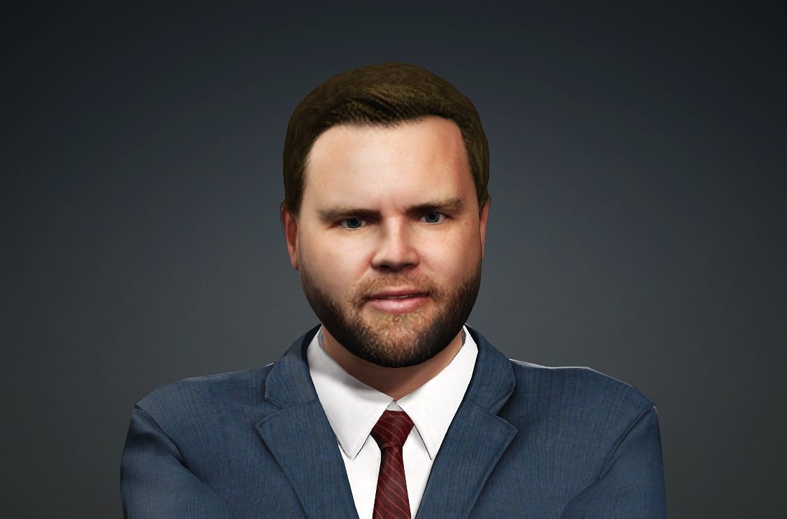 A dance model strikingly similar to Vice President Vance 3D model_10