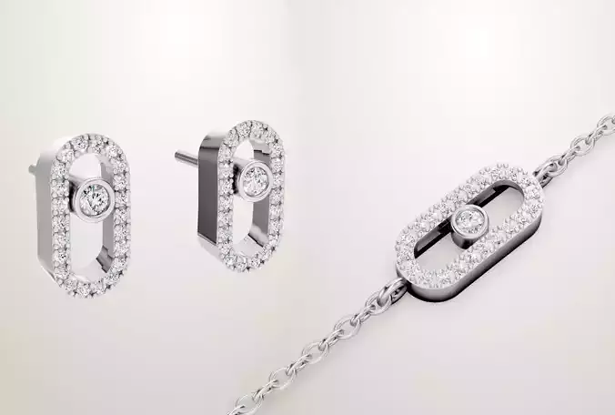 Messika Move Uno CARE collection Earring Bracelet