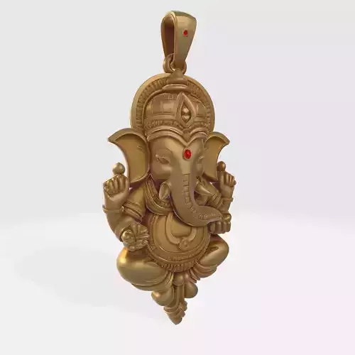 Ganesha Pendant 3D Model 17