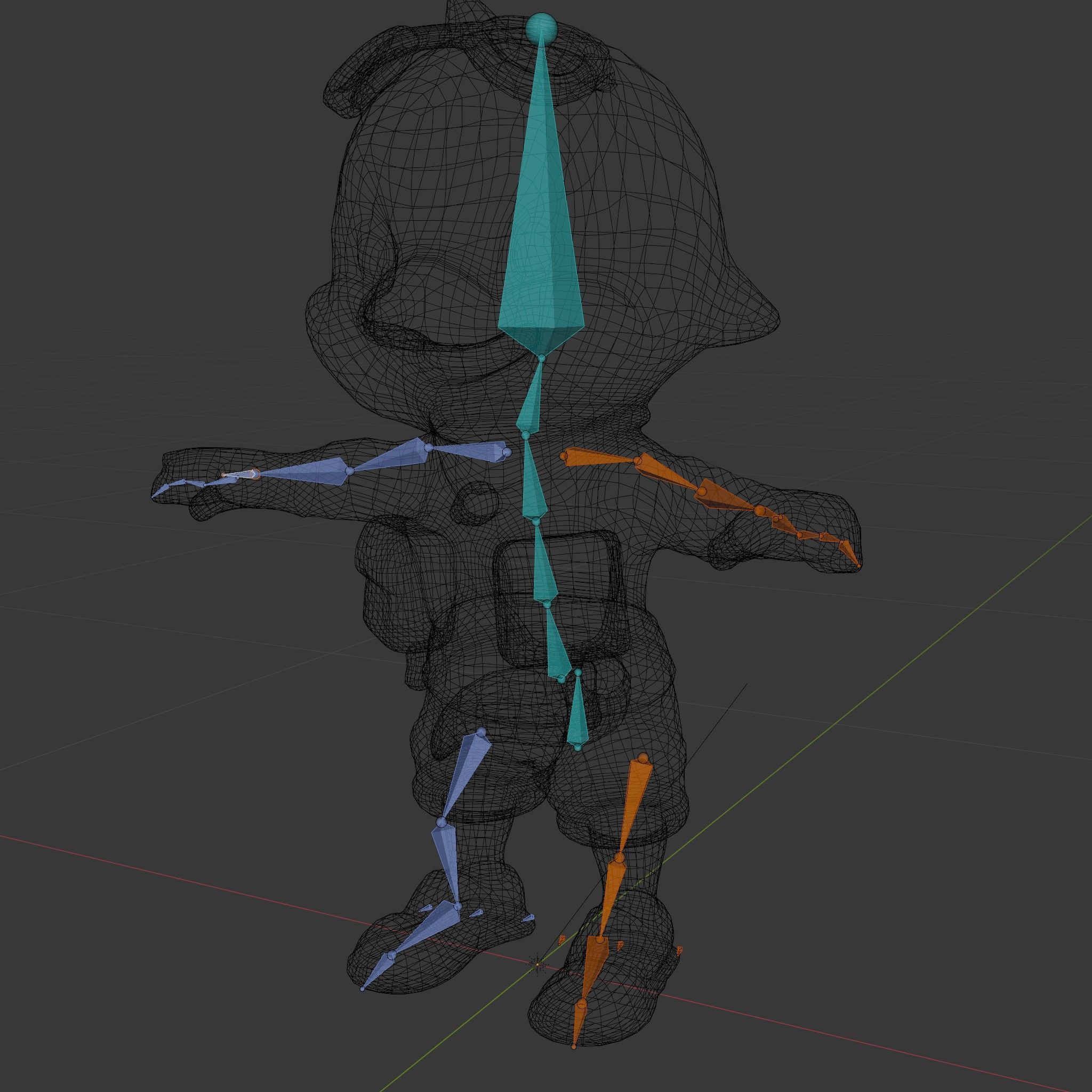 Cheerful Dolphin Character Rigged and Animated in Summer Attire Low-poly 3D model_6