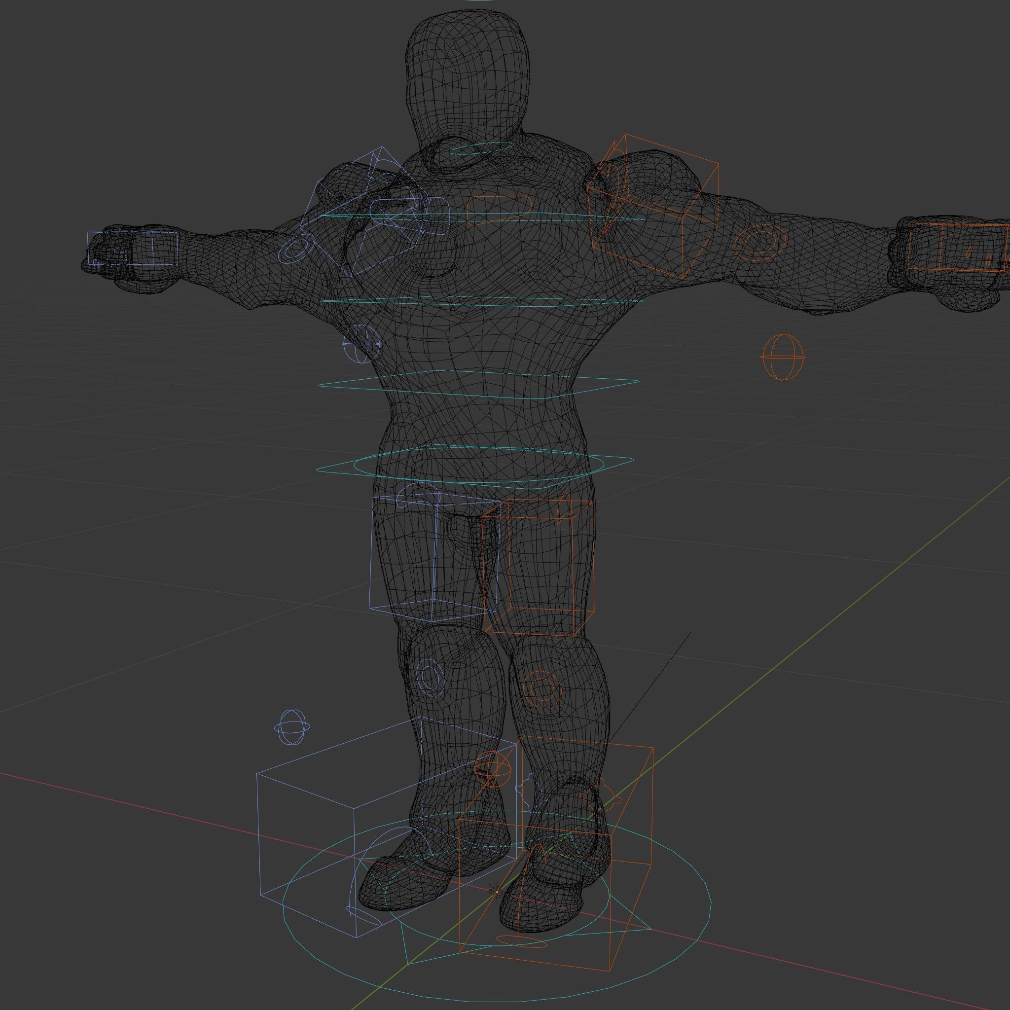 Armored Superhero Rigged and Animated D Model Low-poly 3D model_5