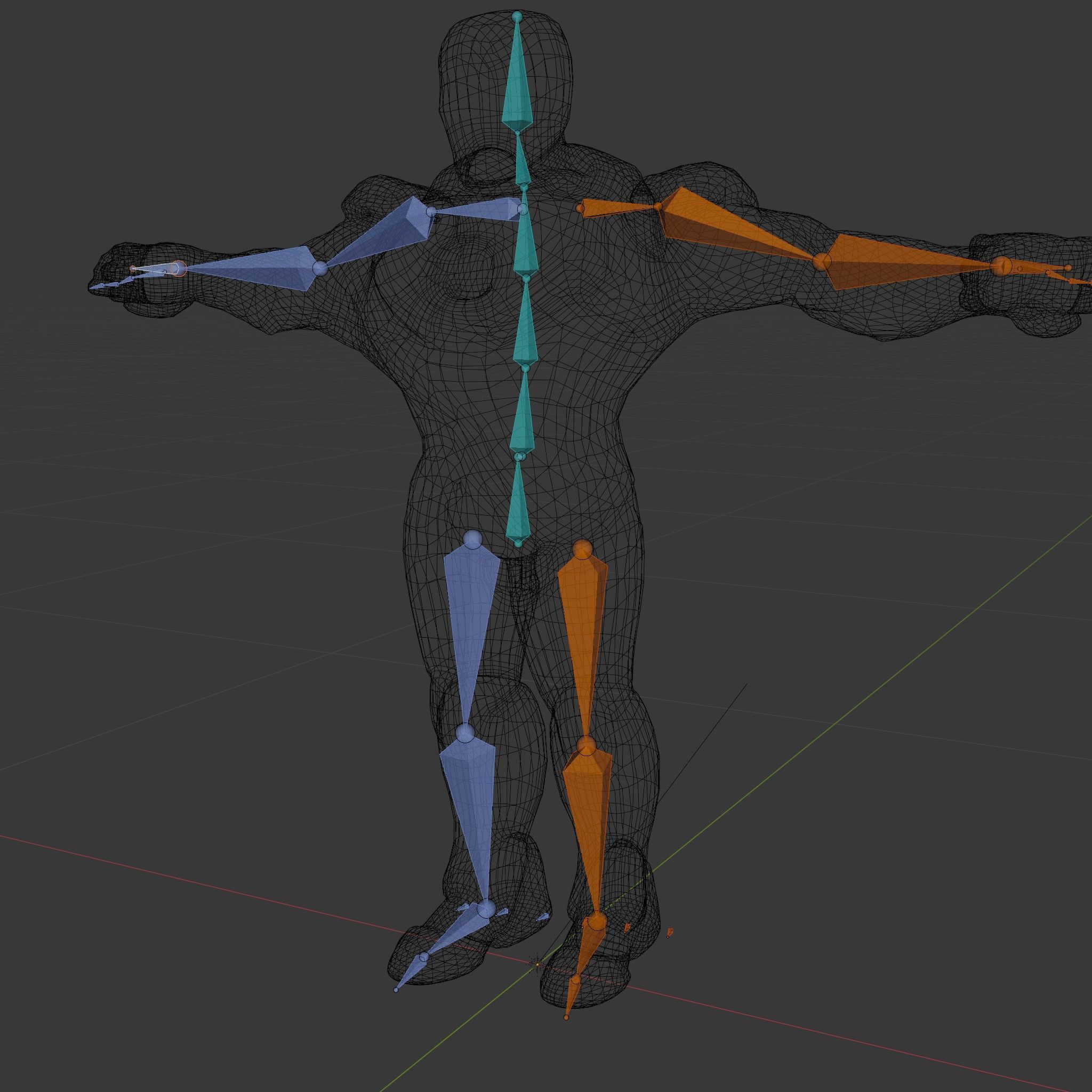 Armored Superhero Rigged and Animated D Model Low-poly 3D model_6