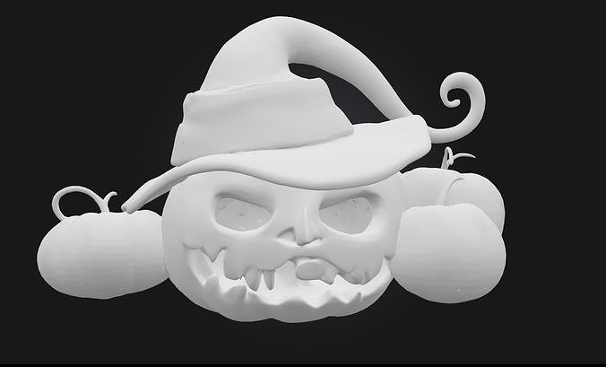 Pumpkin Enchantment  Magical Prop Model for Fantasy 3D model 7