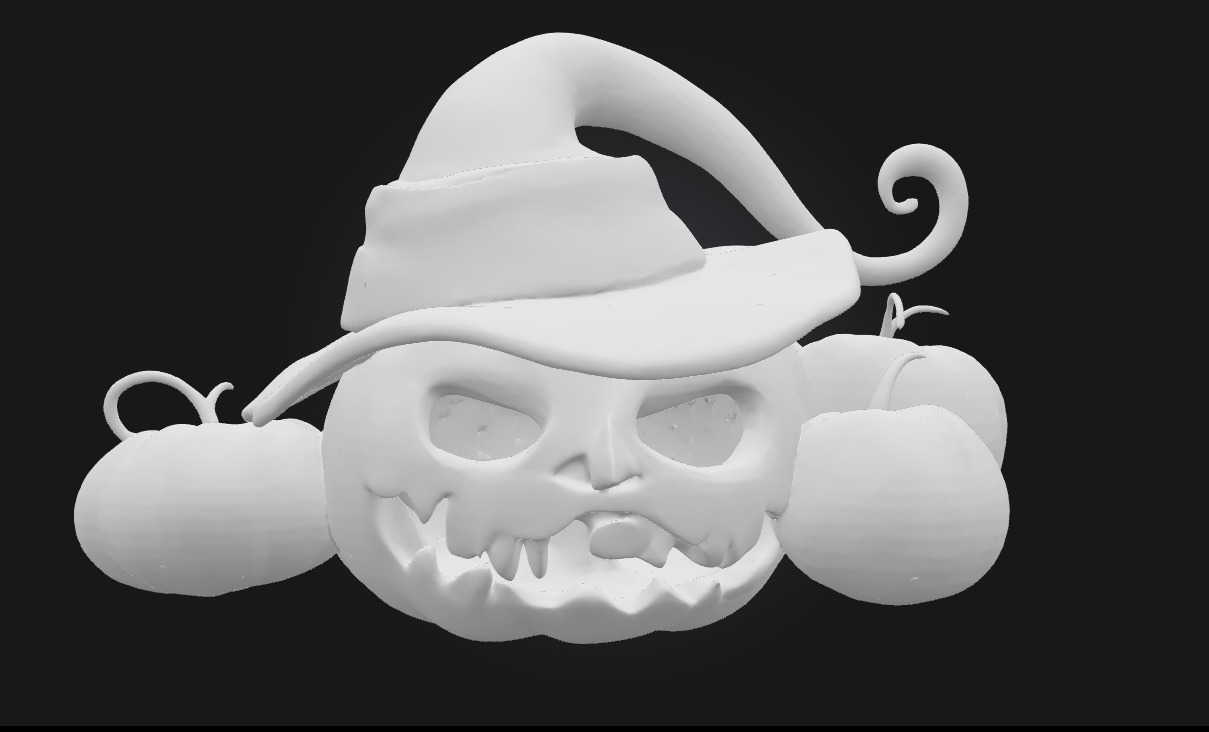 Pumpkin Enchantment  Magical Prop Model for Fantasy 3D model_6