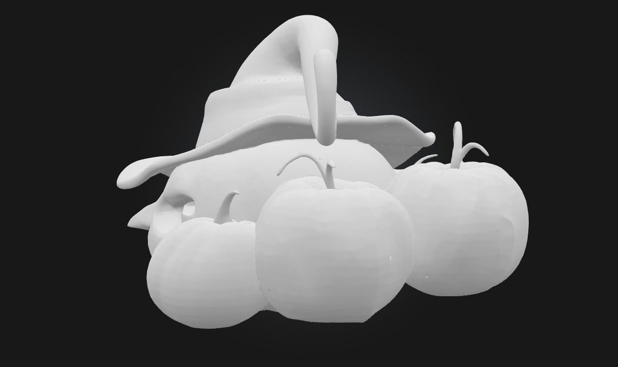 Pumpkin Enchantment  Magical Prop Model for Fantasy 3D model_7