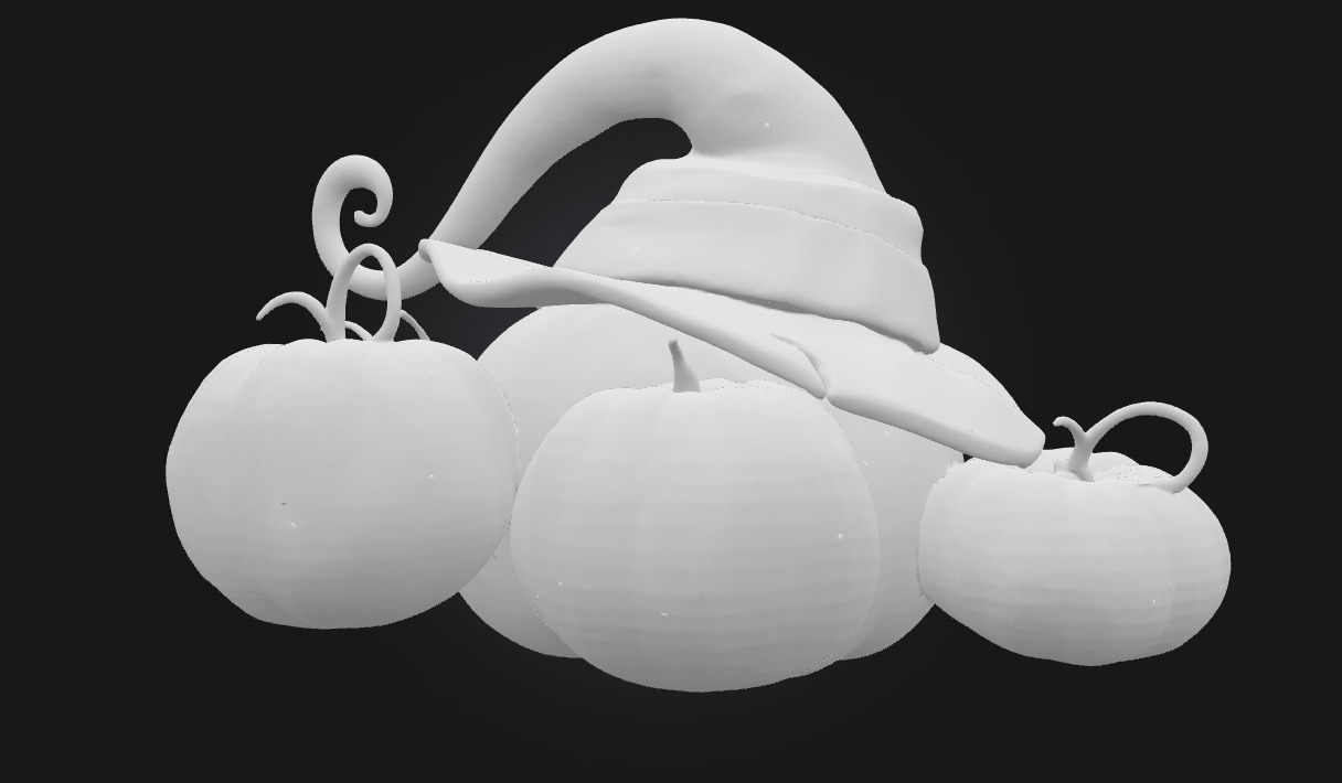 Pumpkin Enchantment  Magical Prop Model for Fantasy 3D model_9