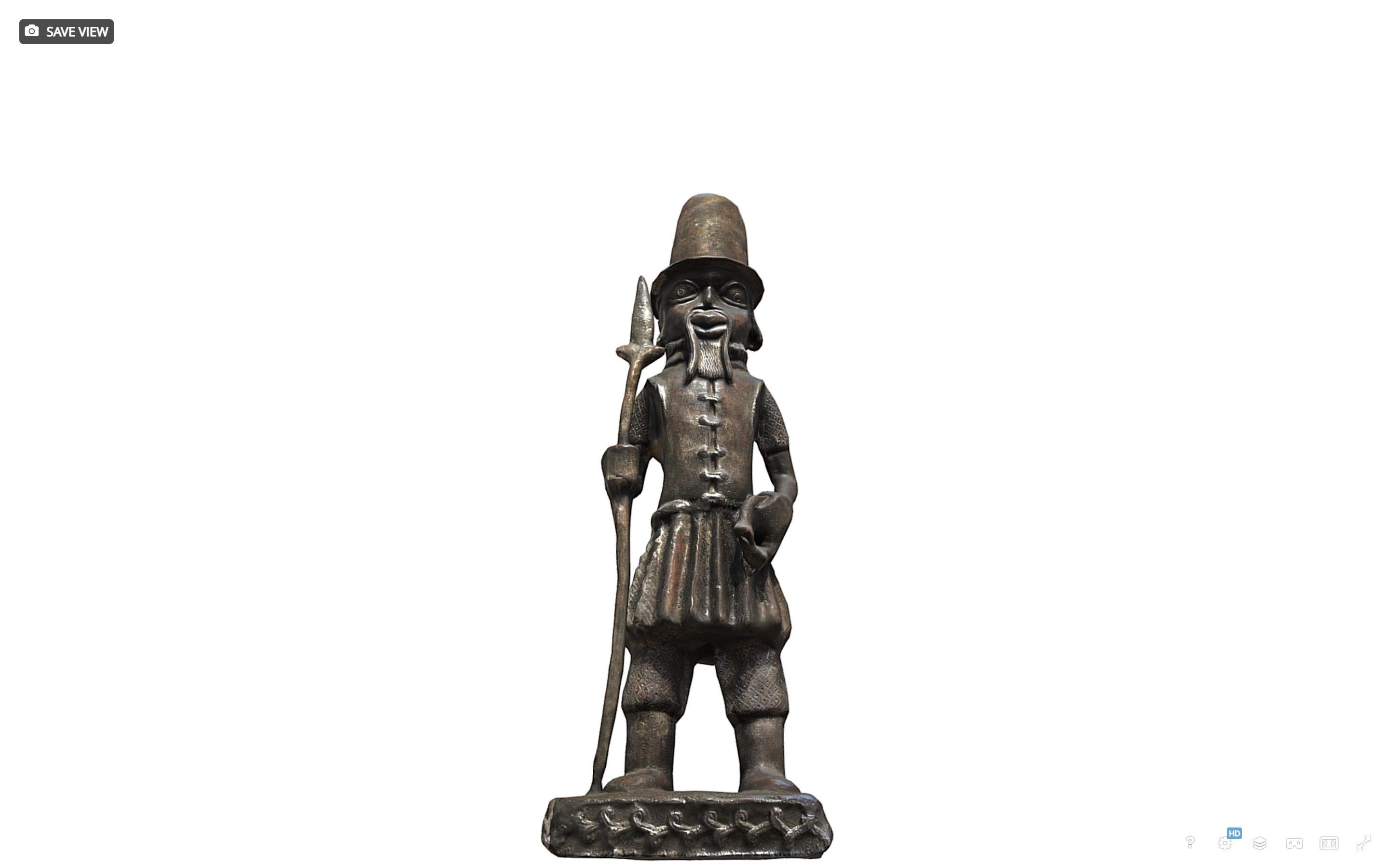 Portuguese Soldier Colon Low-poly 3D model_5