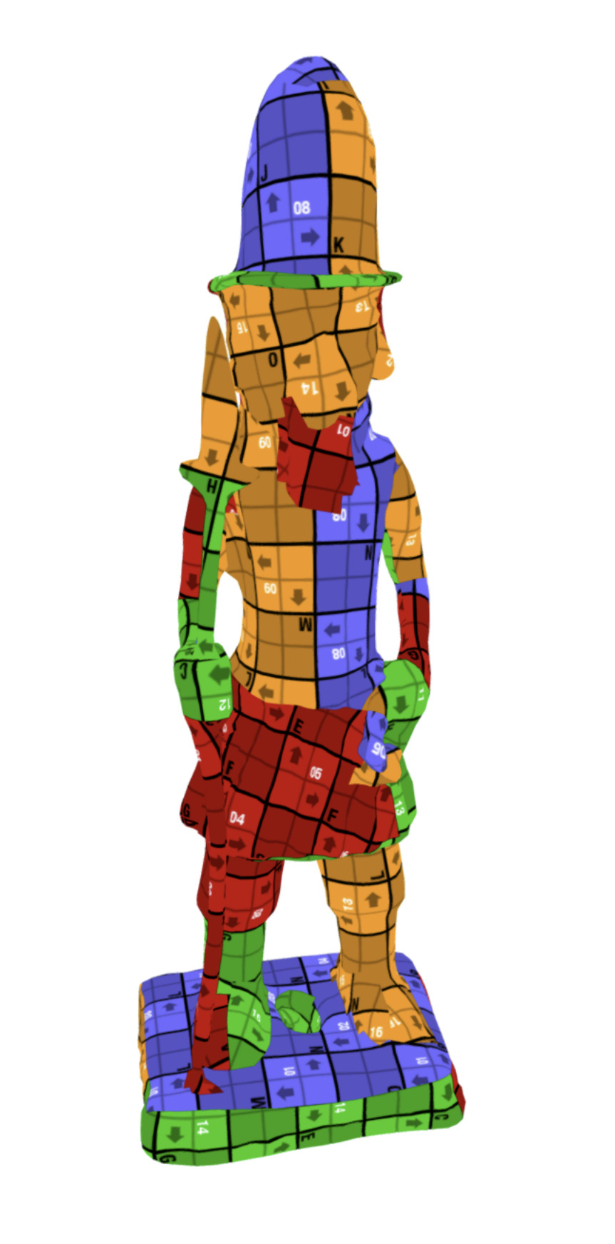 Portuguese Soldier Colon Low-poly 3D model_13