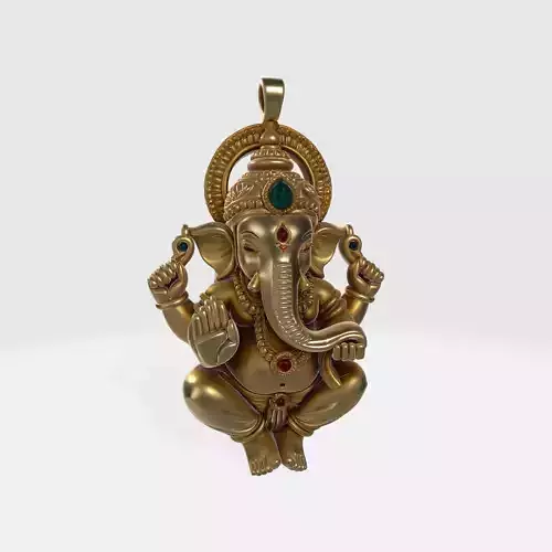 Ganesha Pendant 3D Model 10 3D print model