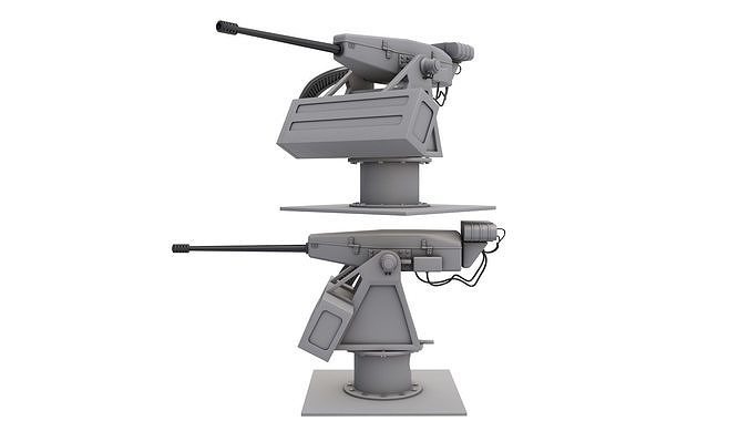 Oerlikon Searanger Naval Gun 3D model