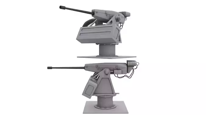 Oerlikon Searanger Naval Gun 3D model