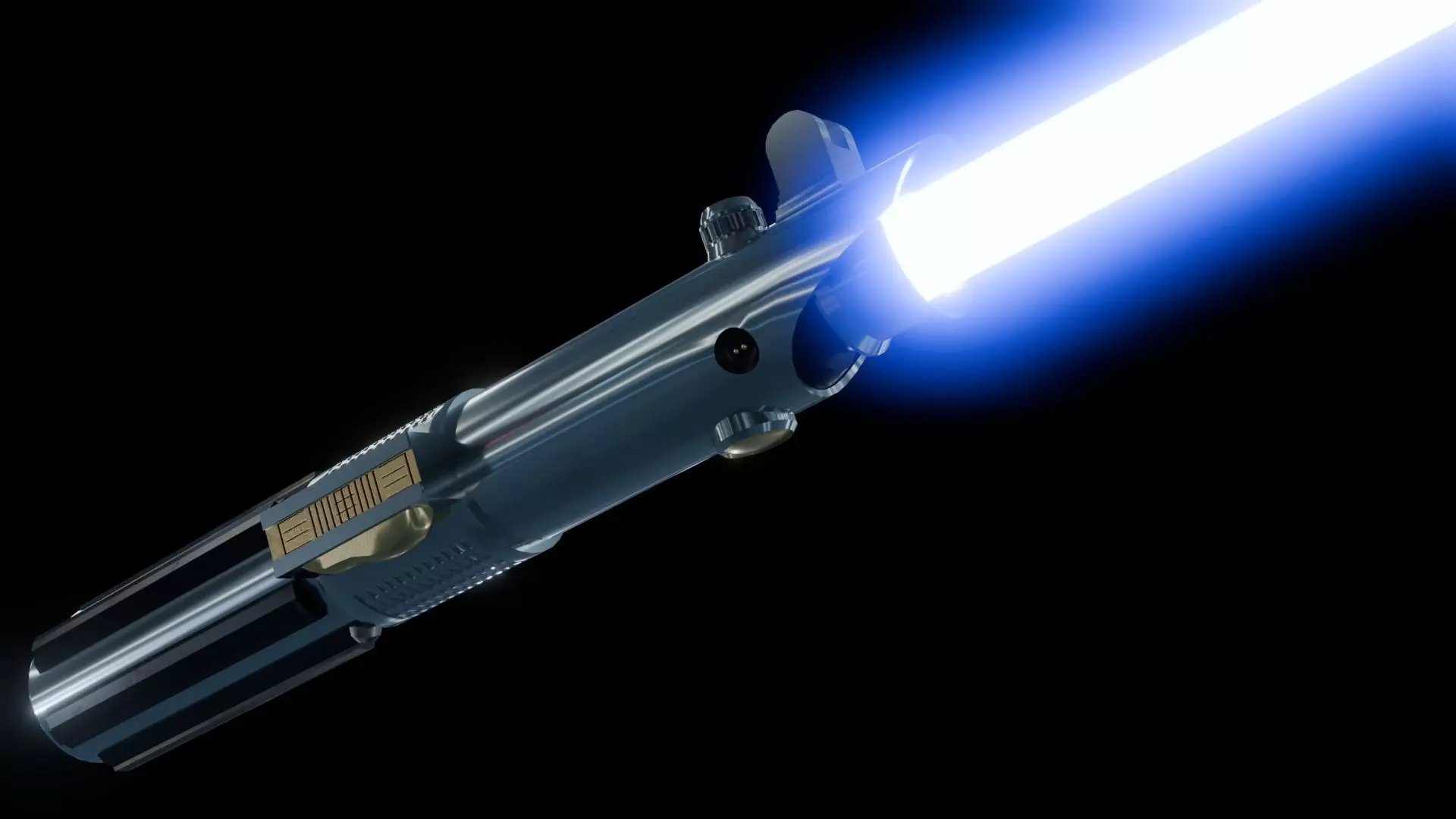 Anakins Lightsaber Free low-poly 3D model