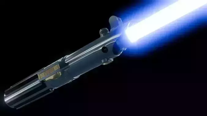 Anakins Lightsaber Free low-poly 3D model