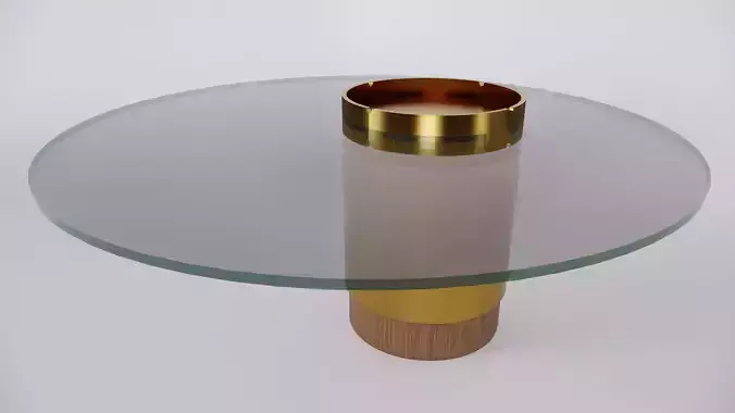 Modern Coffee Table Low-poly 3D model