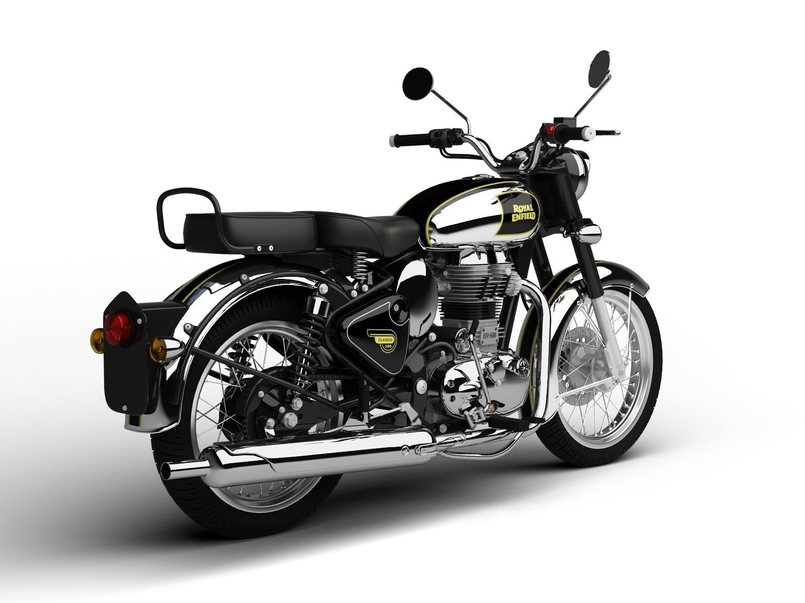Royal Enfield Classic Chrome 2016 3D model_2