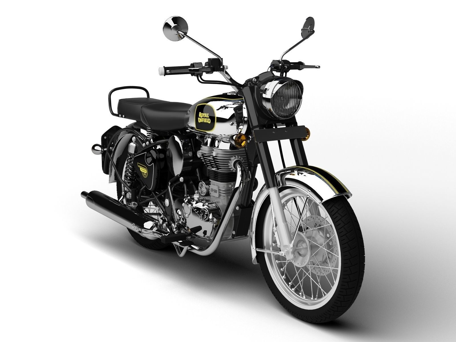 Royal Enfield Classic Chrome 2016 3D model_1