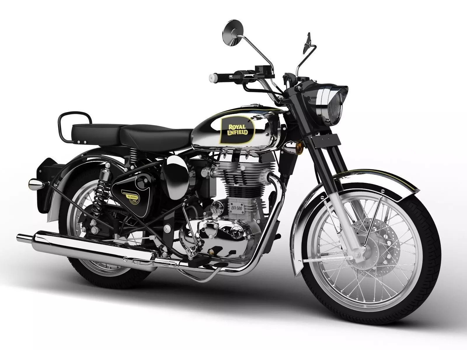 Royal Enfield Classic Chrome 2016 3D model_0