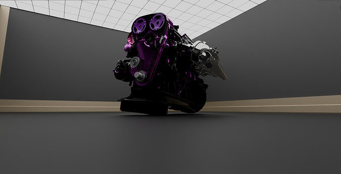 TOYOTA 2JZ-GTE engine 3D model