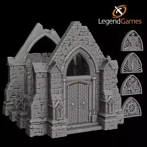 LegendGames Ruined Gothic Chapel Trench Crusade Terrain