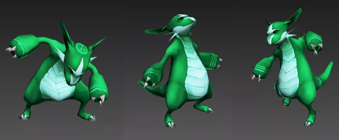 Cartoon MMA Low-poly 3D model_0