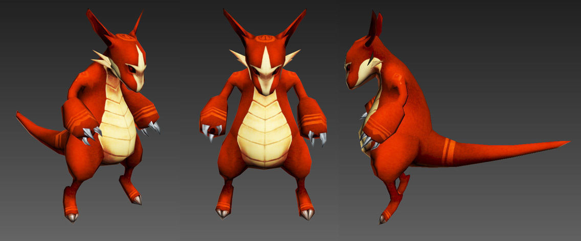 Cartoon MMA Low-poly 3D model_2