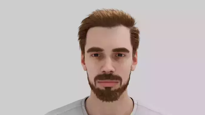 Male Rigged character Trevor 3D model