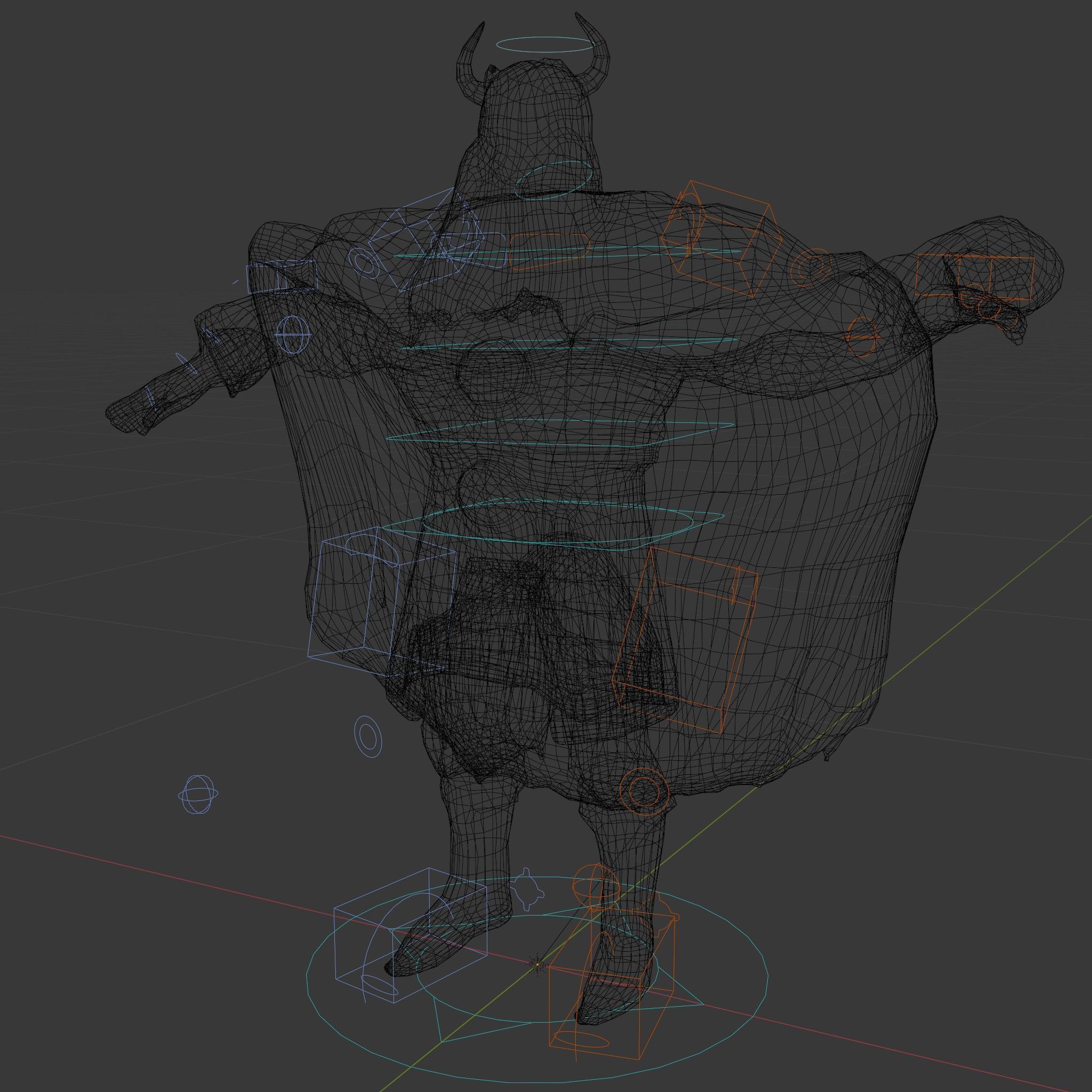 Nordic King Character Model Rigged and Animated Low-poly 3D model_7