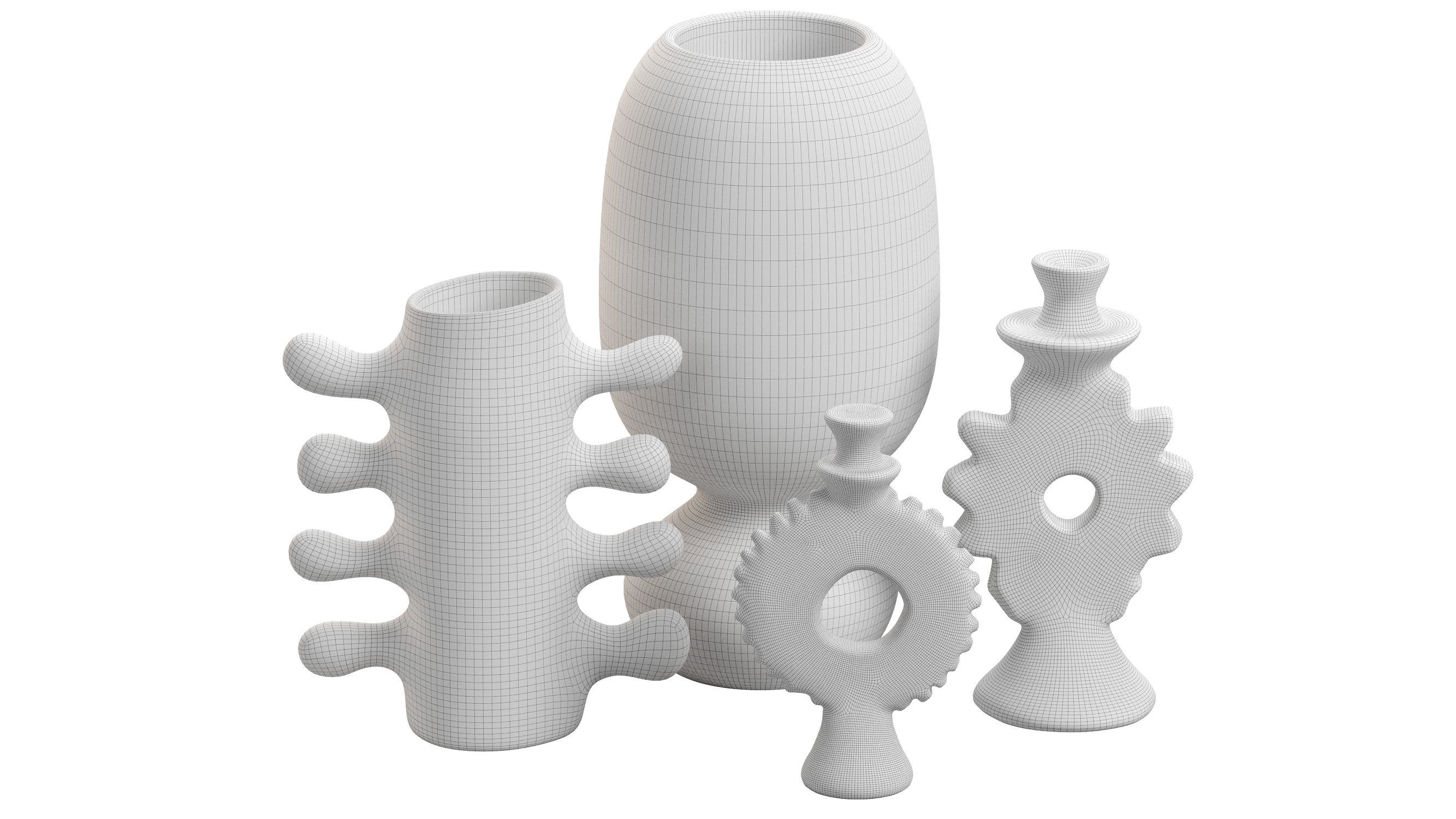 Decorative Vases 3D model_5