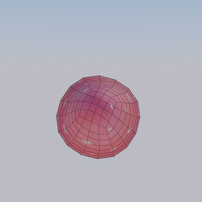 Stylized Red Mushroom Low-poly 3D model_7