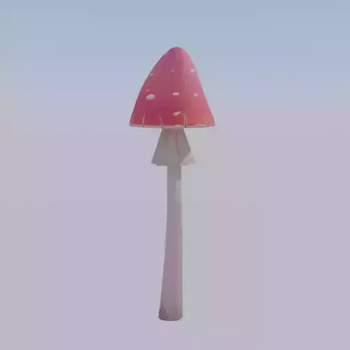 Stylized Red Mushroom