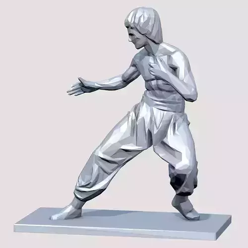 Bruce Lee Low Poly