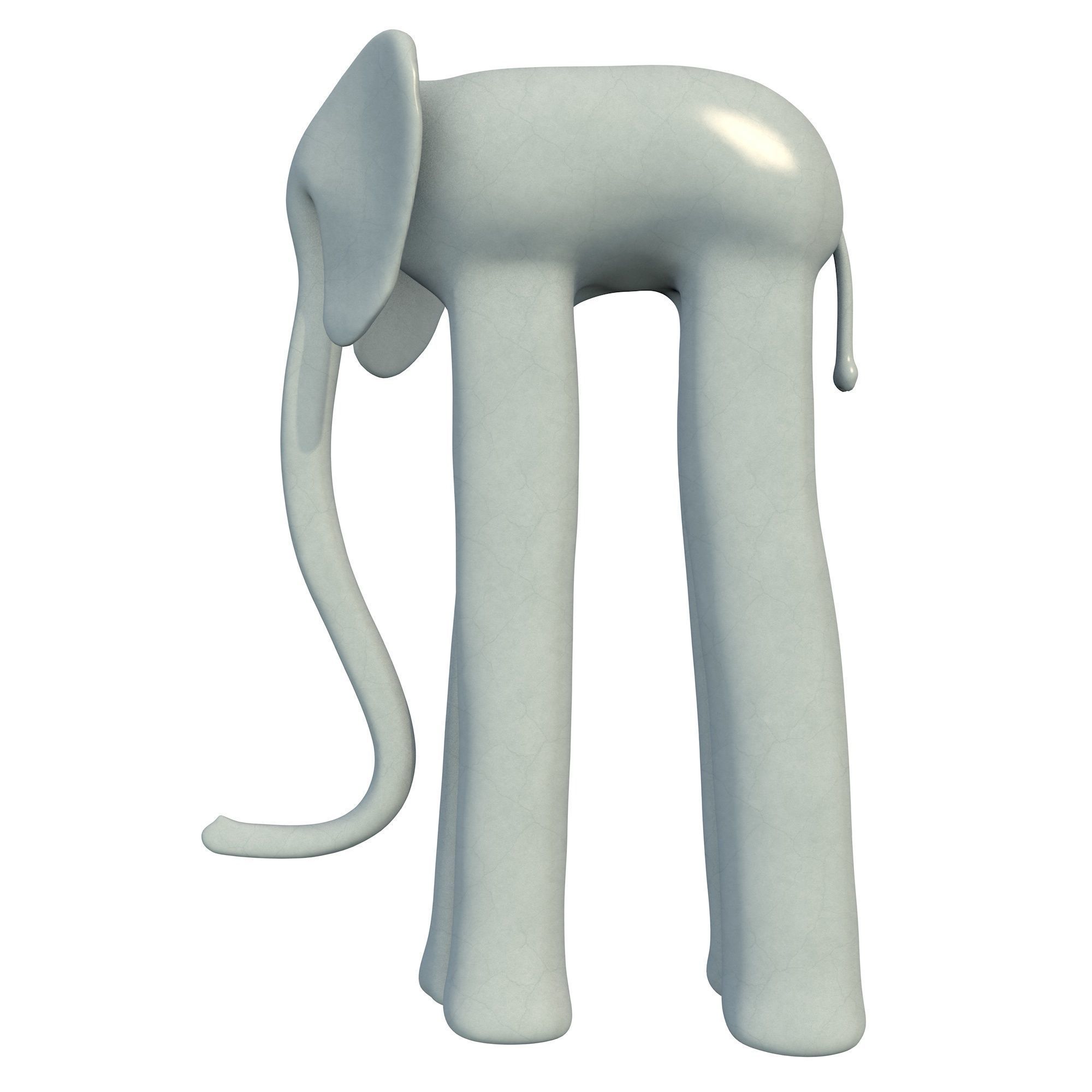 Elephant Figurine 3D print model_3