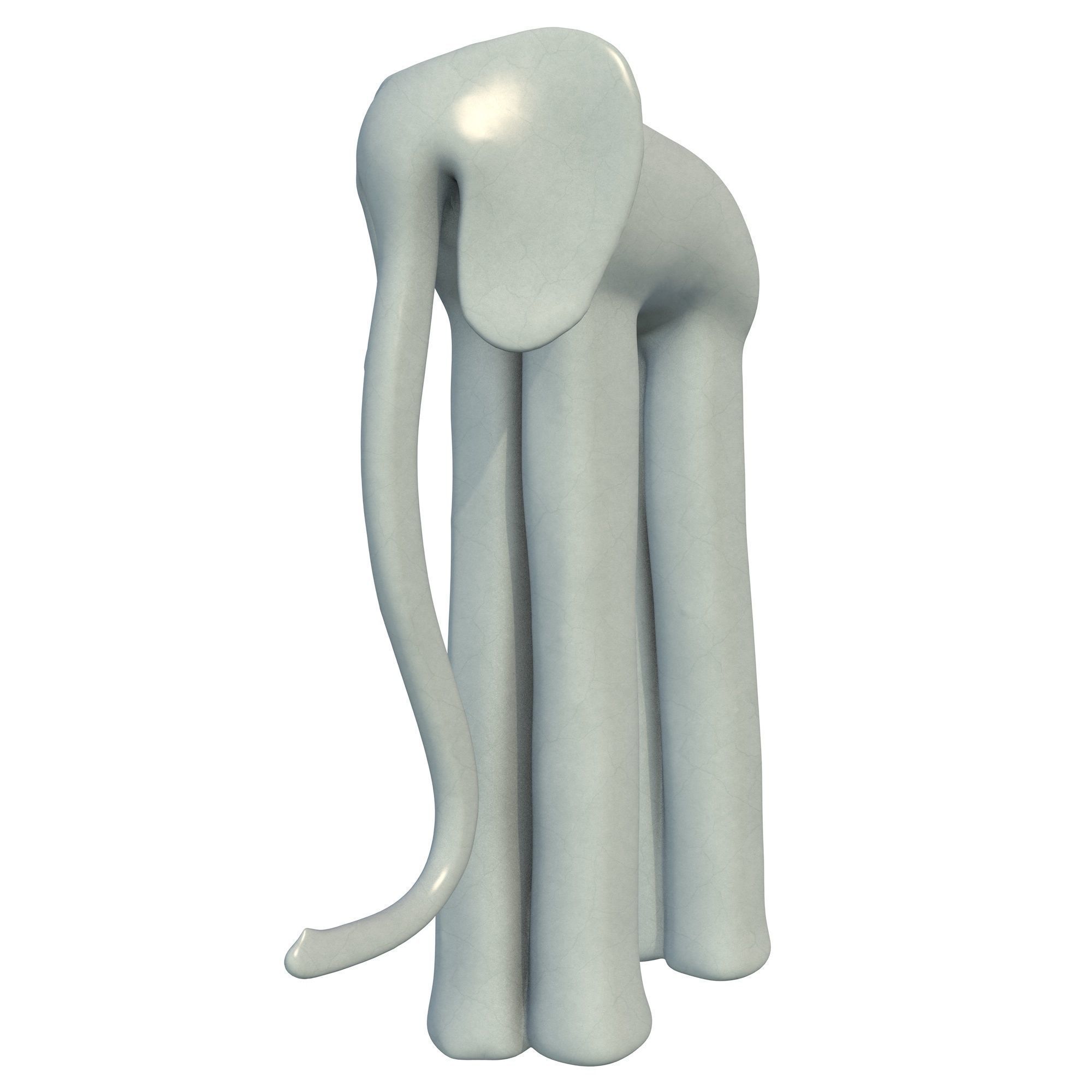 Elephant Figurine 3D print model_2