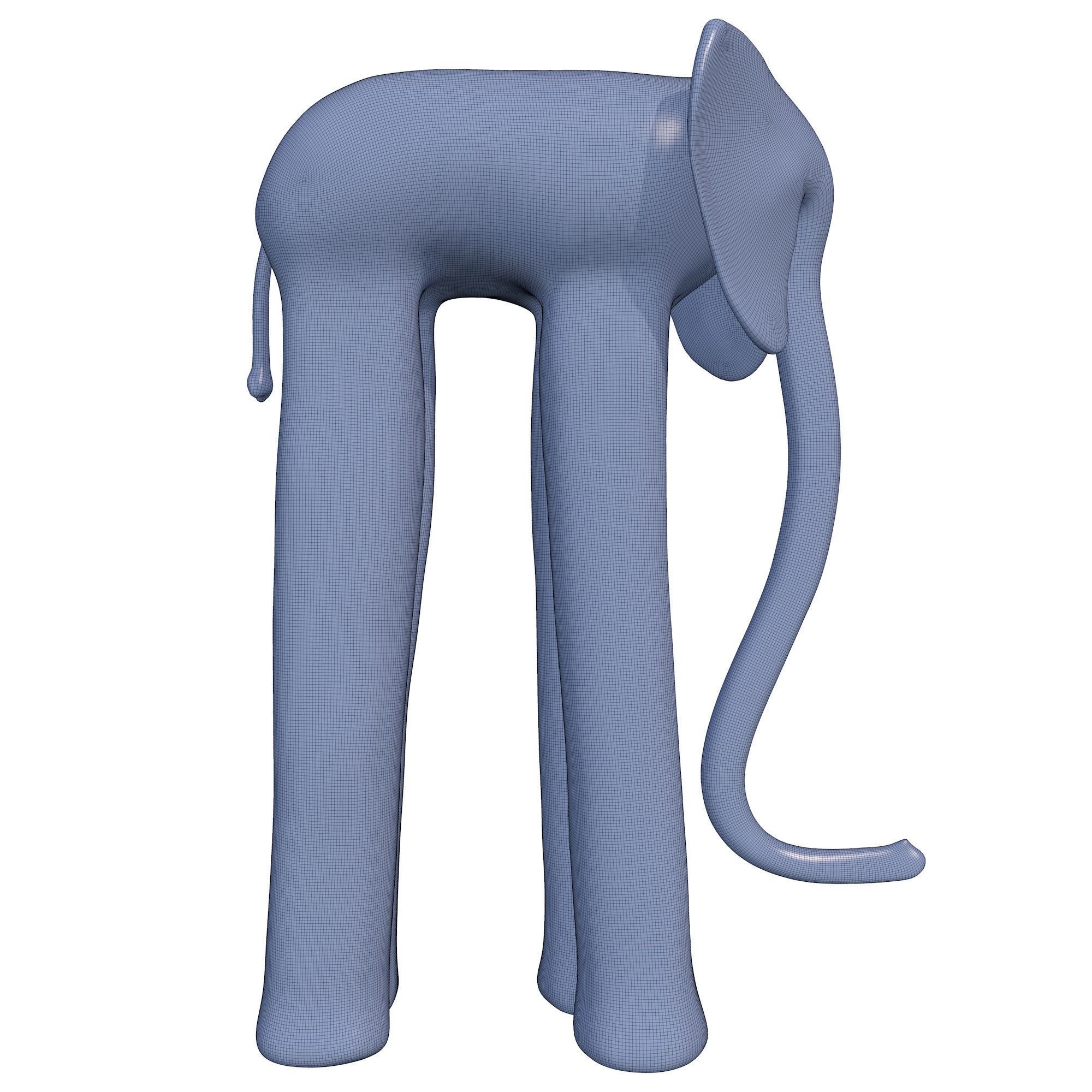 Elephant Figurine 3D print model_5