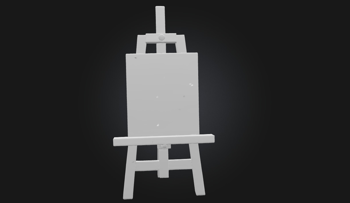 Blank Canvas Minimalist Art Prop Model for Studio 3D model_8
